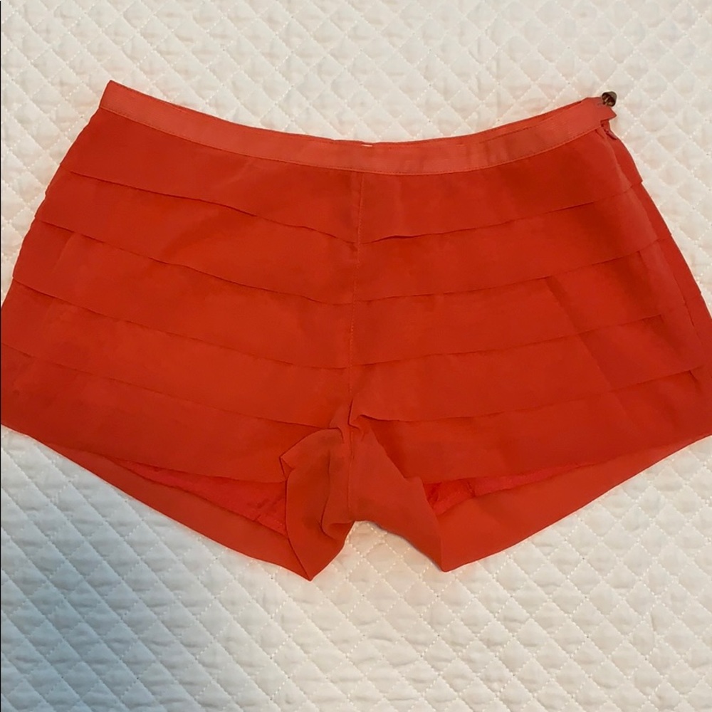 Coral Ruffle Shorts